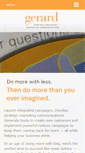 Mobile Screenshot of gerardagency.com