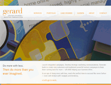 Tablet Screenshot of gerardagency.com